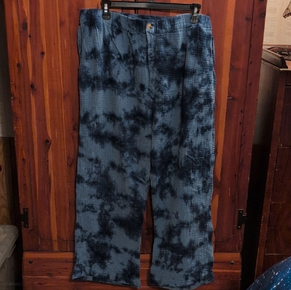 Wonderly Navy Tie-Dye Joggers